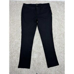 LaBijou Black Pull On Stretch Pants Womens 3XL Straight Leg Career NWT